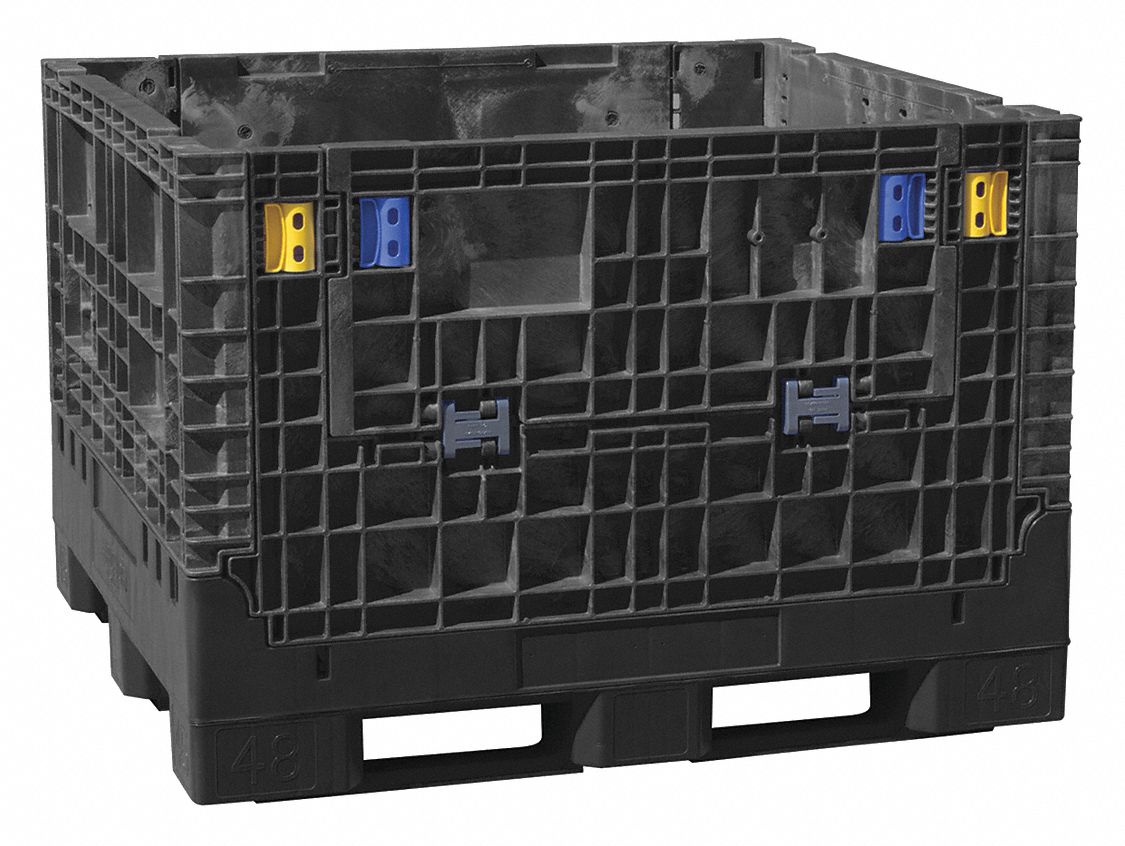 Clps Bulk Ctr Black Solid 48 in
