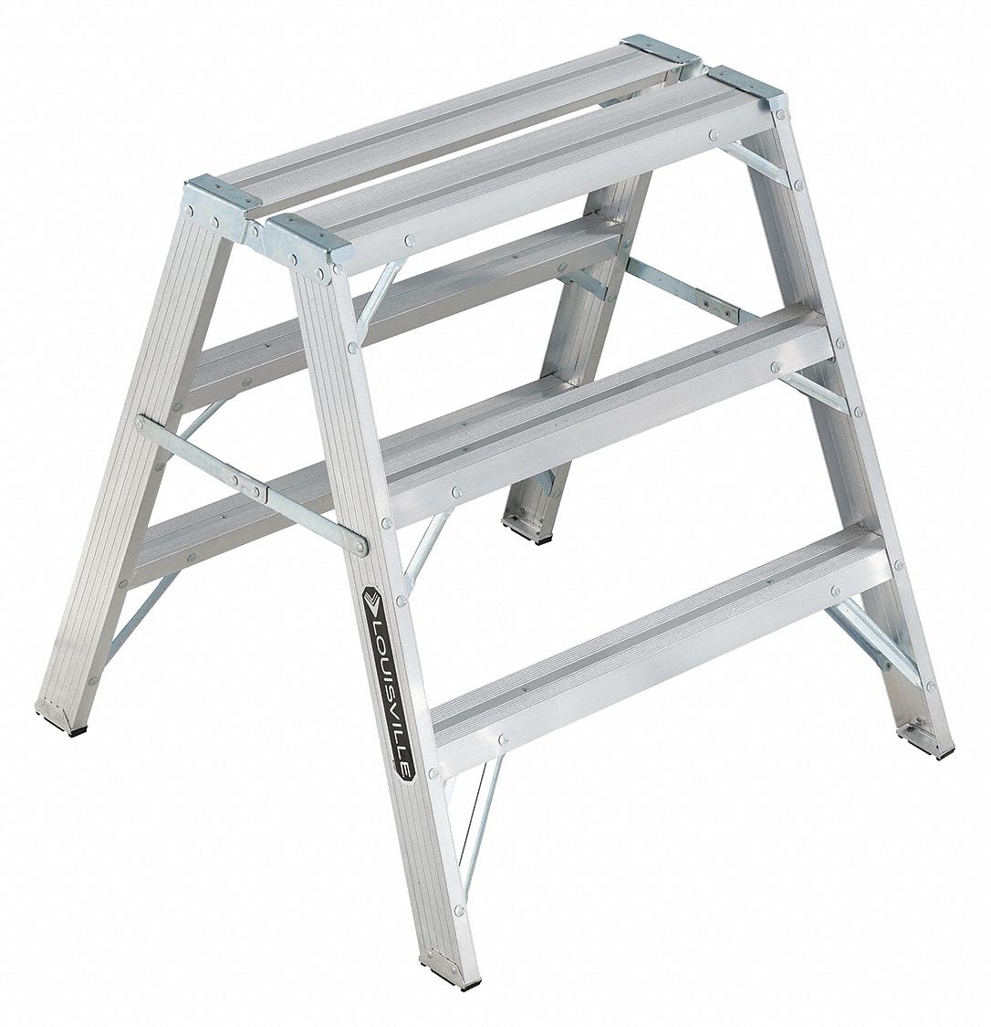 Sawhorse Ladder Aluminum 34-3/4 W 37 H
