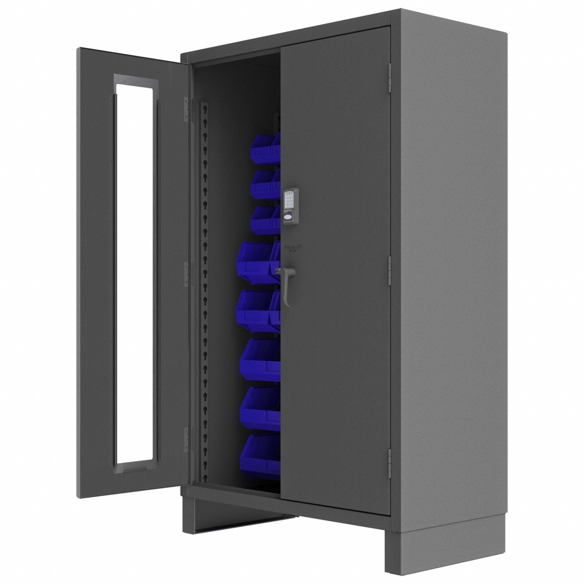 K4874 Bin Cabinet 78 x48 x24 Gray 42BlueBns