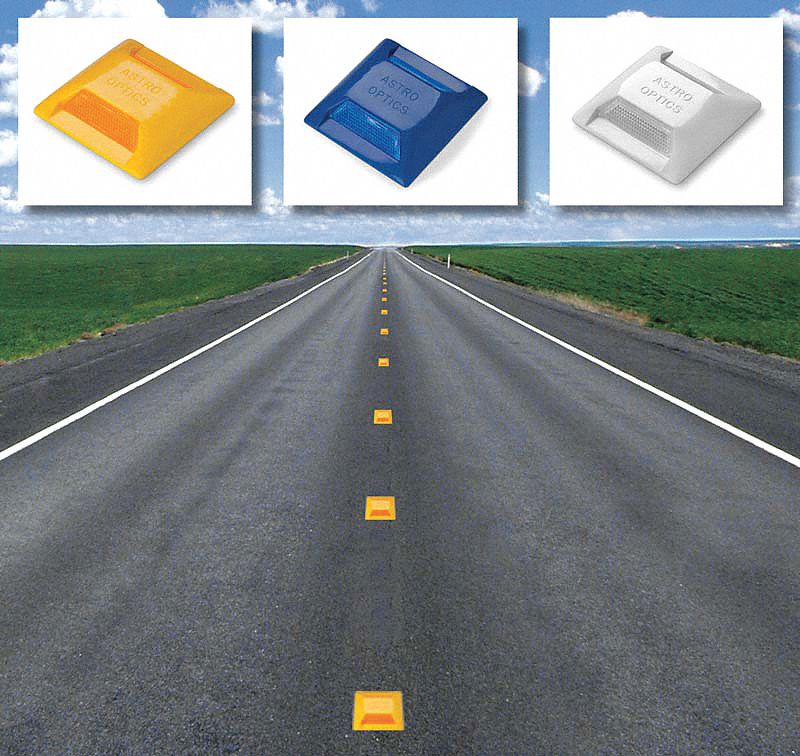 Pavement Marker Amber 1 Way 4 in PK100