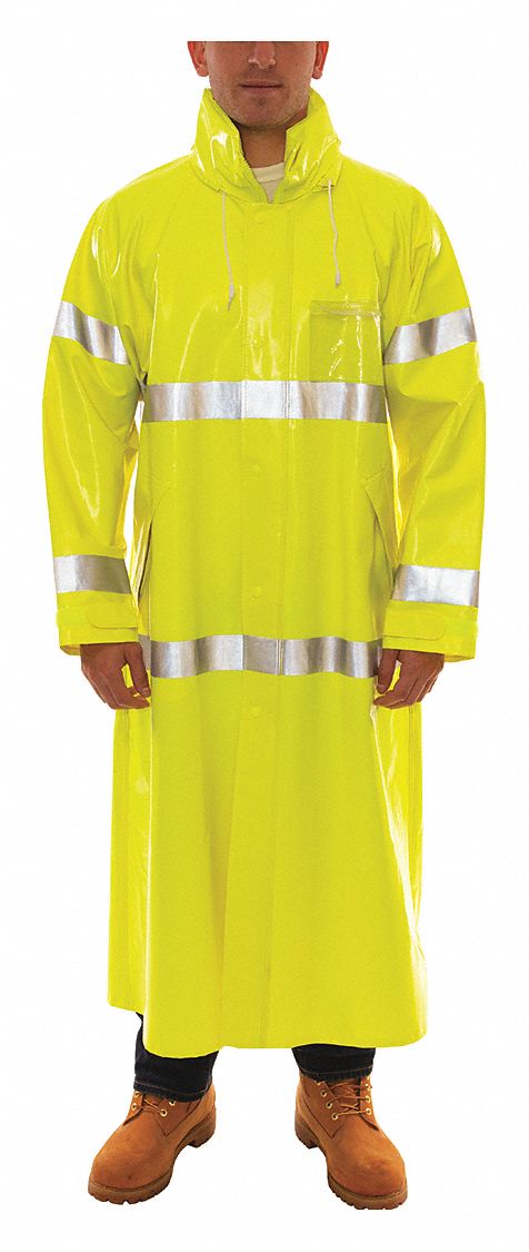 E2067 Flame Resistant Rain Coat Yellow/Green S