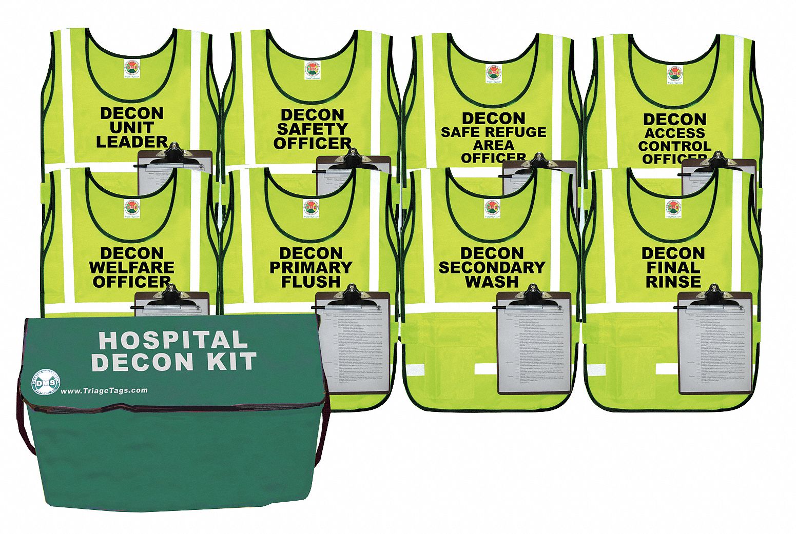 Hospital Decon Kit 8 Vests