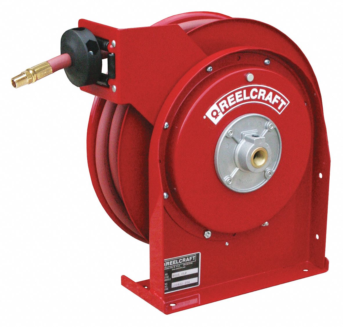 Spring Return Hose Reel 1/4 MNPT 25 ft