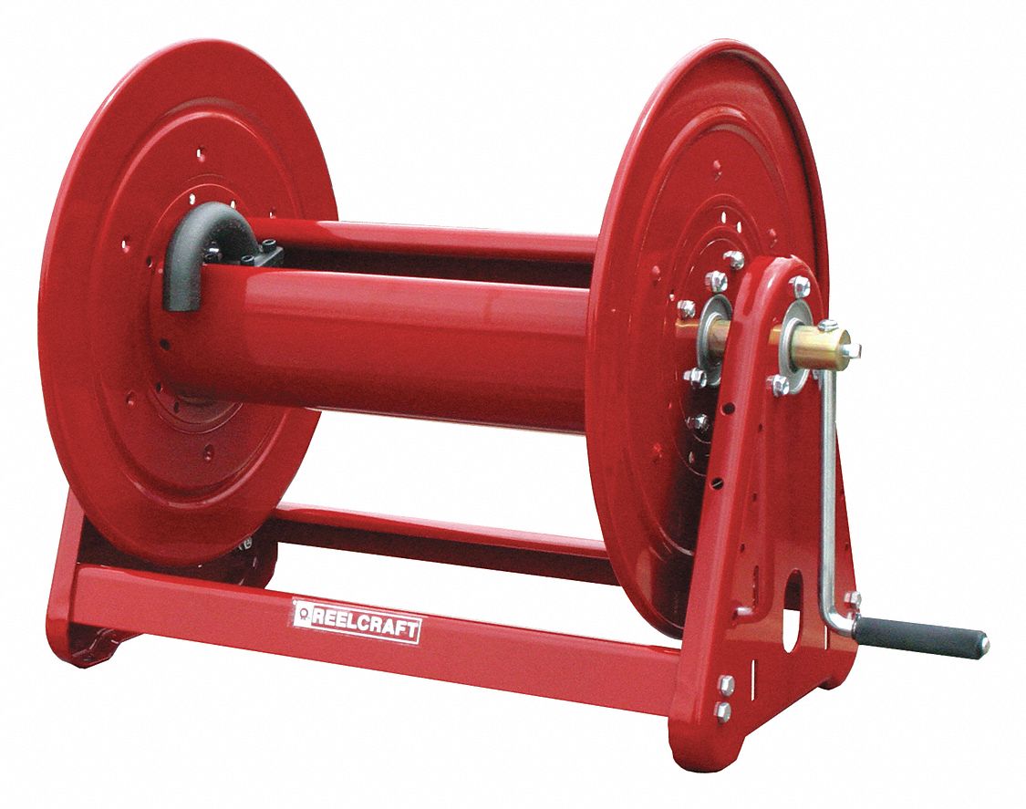 Hand Crank Hose Reel 175 ft 3/4 ID Red