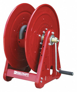 Hand Crank Hose Reel 100 ft 1/2 ID Red