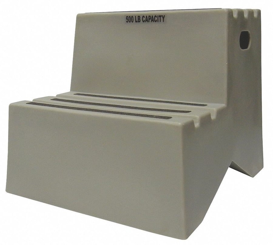 J4024 Step Stand 2 Steps Polyethylene Gray