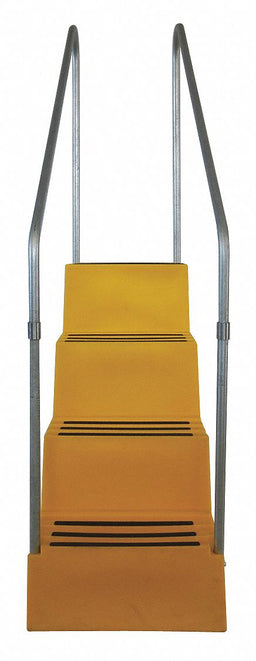 J4026 Step Stand 4 Steps Polyethylene Yellow