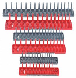 SocketTray Gray Red Plastic 201/2in 6PK