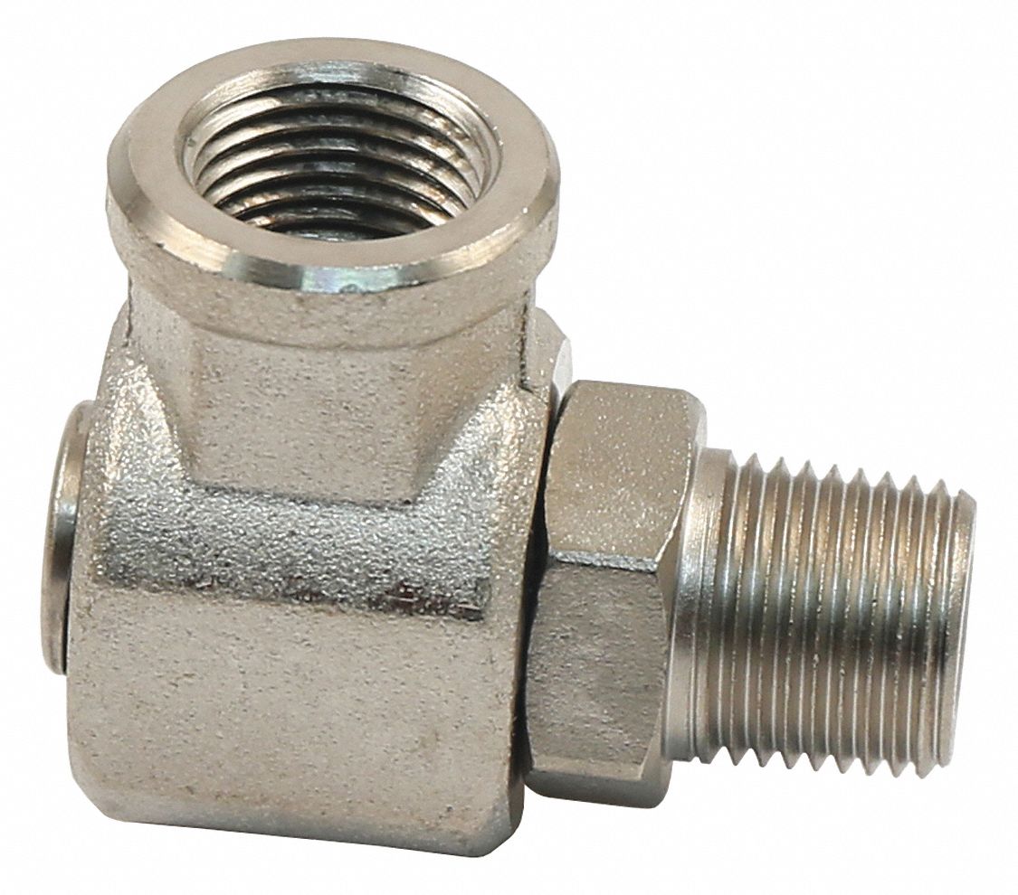 Swivel 90 Deg Steel 1/2 in FNPT Inlet