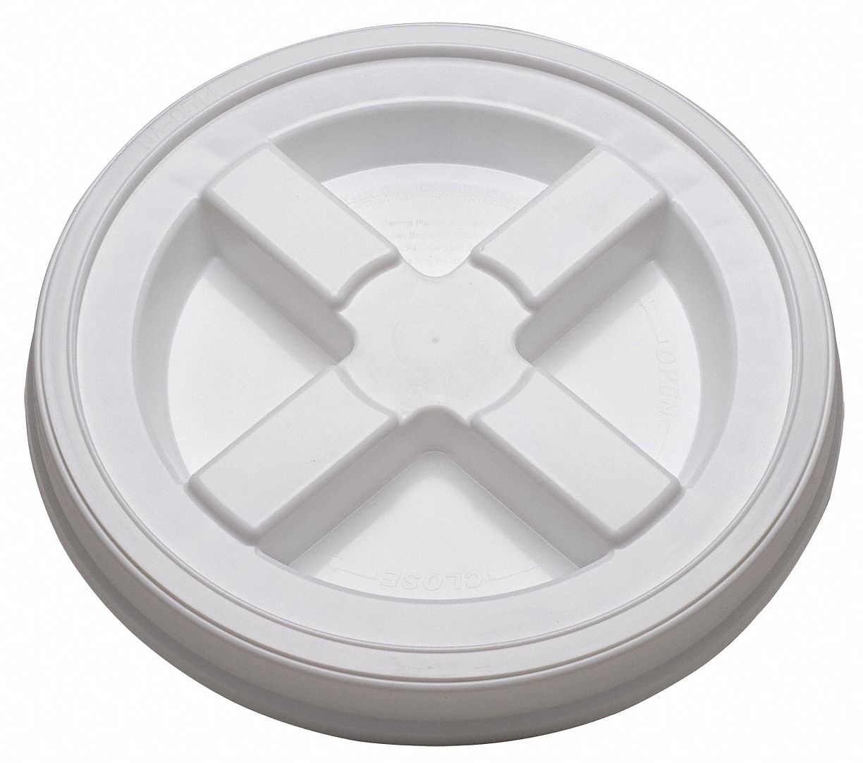 Plastic Pail Lid White HDPE