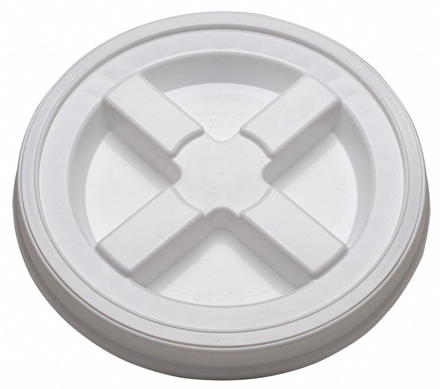 Plastic Pail Lid White HDPE