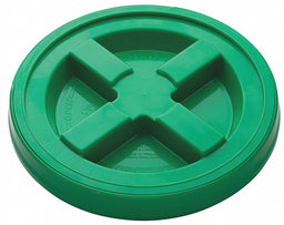Plastic Pail Lid Green HDPE