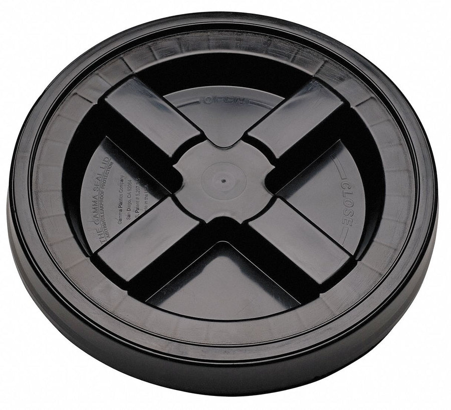 Plastic Pail Lid Black HDPE