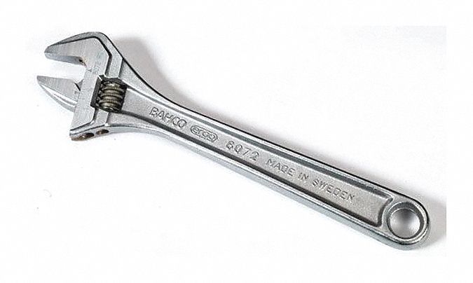 Adj. Wrench 10 1-1/4 Cap. Chrome