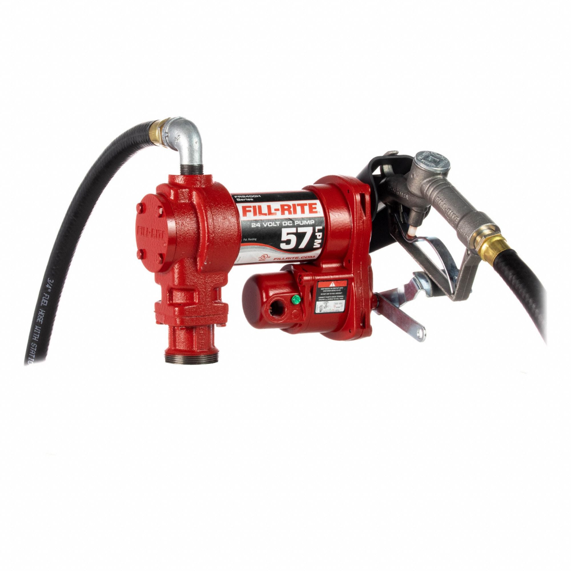 Fuel Transfer Pump 15 gpm 12 ft Hose