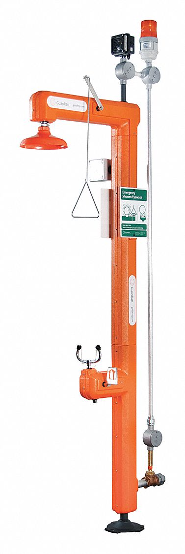 Heat-Trace Shower/Eyewash NPT Btm Alarm