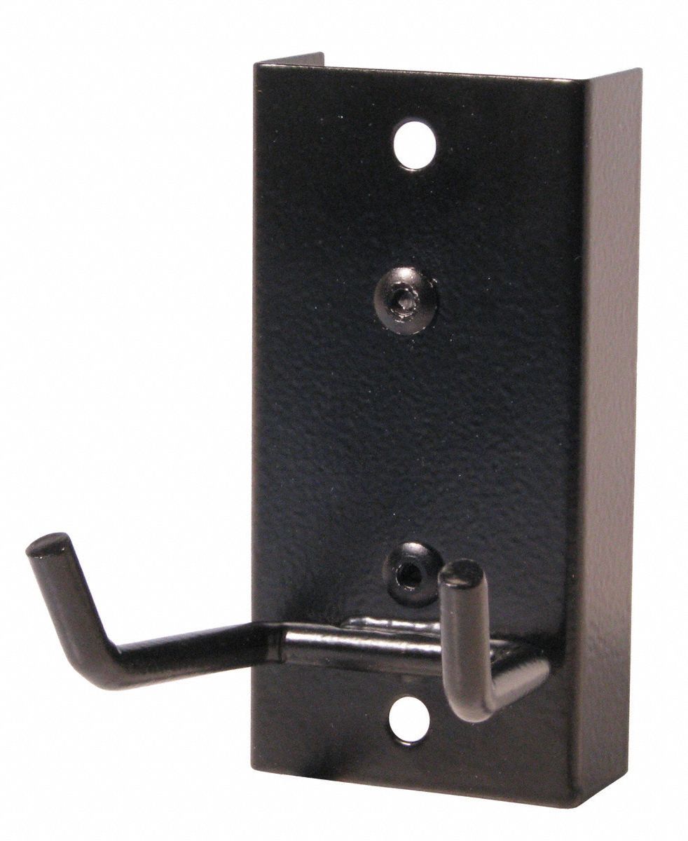 Steel Double Prong Tool Holder Black