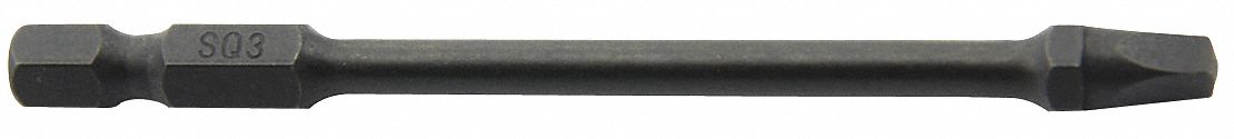 Insert Bit 1/4 Square Recess #3 3-1/2