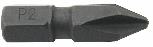 Insert Bit SAE 1/4 #2 1 S2 Steel PK5