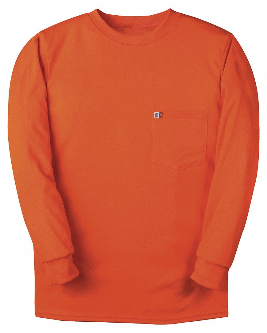 FR Crewneck Shirt M 34-1/2in. Orange