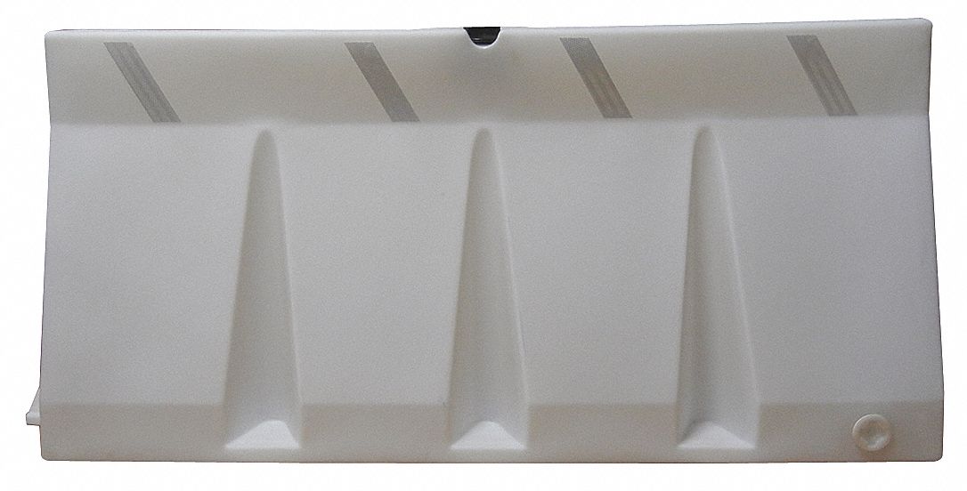 J2255 Polycade Traffic Barrier White 34inH