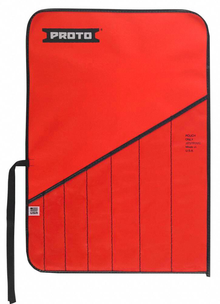 Wrench Roll Red Canvas Tie Strap