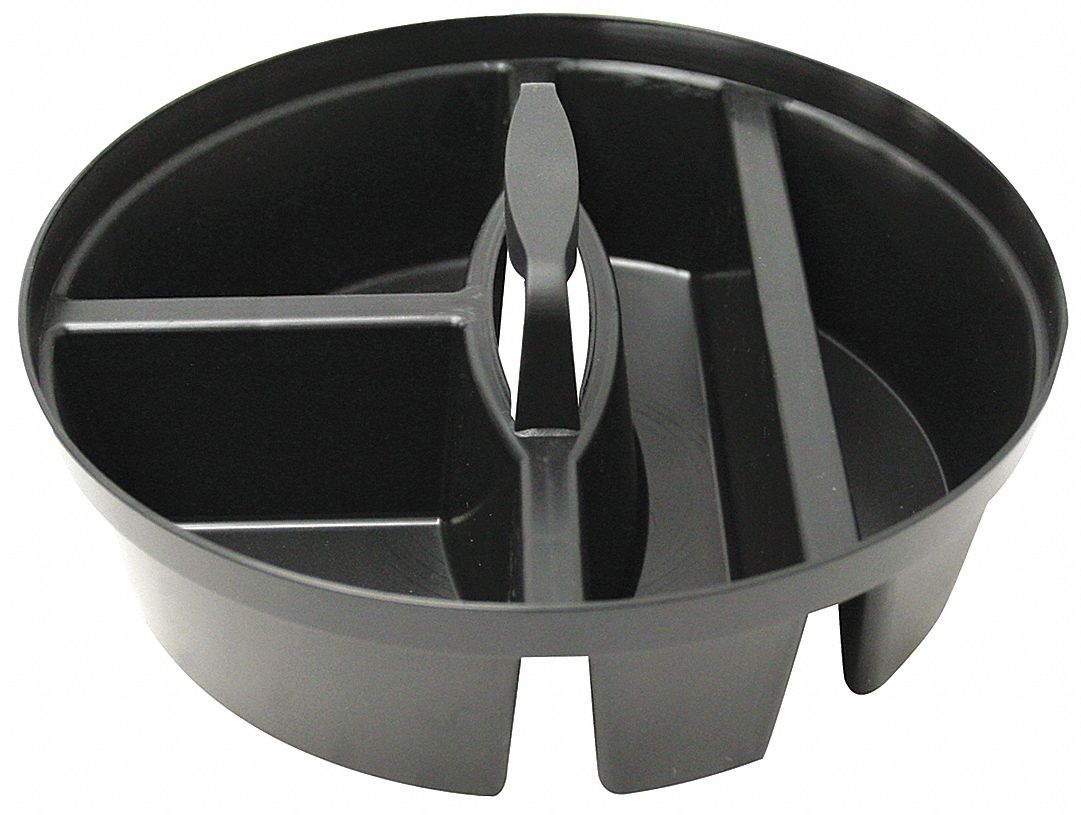 Bucket Tool Organizer Plastic Black