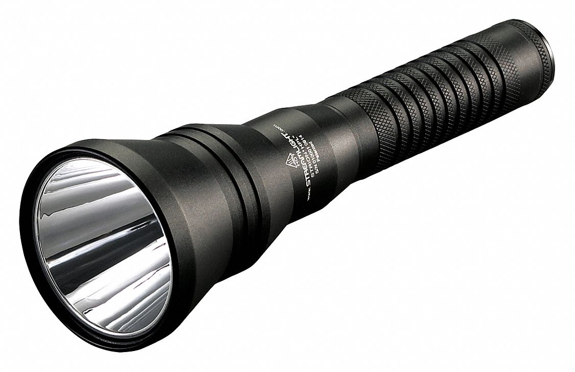 Handheld Flashlight Aluminum Black 615lm