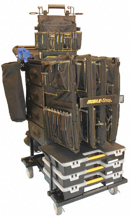 Black Light Duty Tool Utility Cart