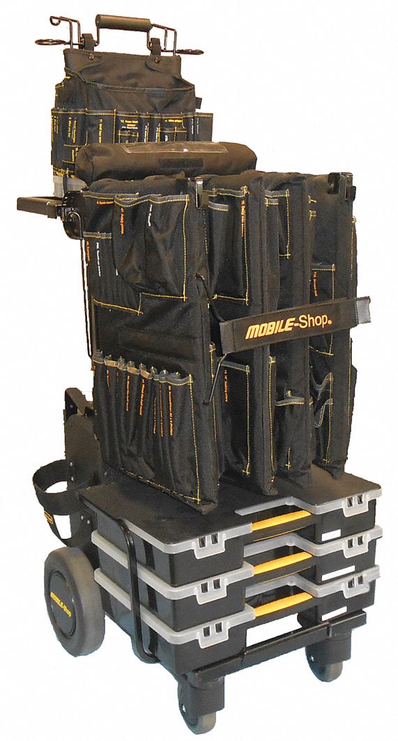 Black Light Duty Tool Utility Cart