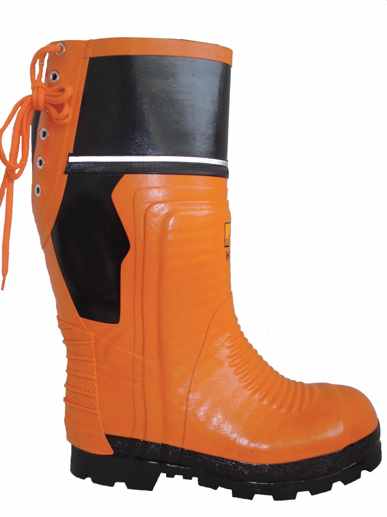 H0826 Rubber Boot Unisex 8 Knee Orange PR