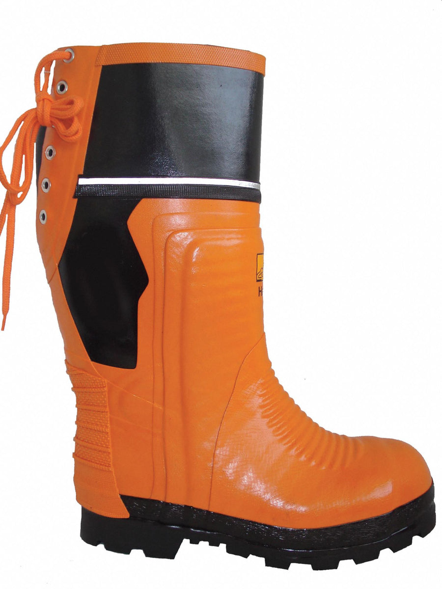 H0826 Rubber Boot Unisex 8 Knee Orange PR