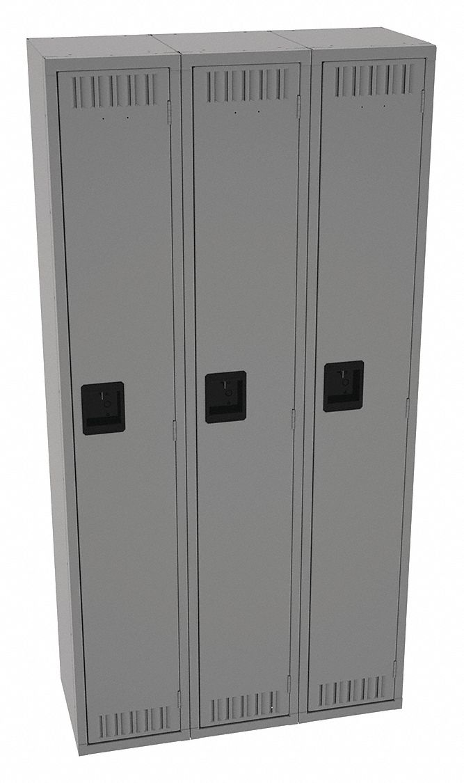 K4149 Lckr 1x3Lckr Md Gray 72 x36 x15 Assm