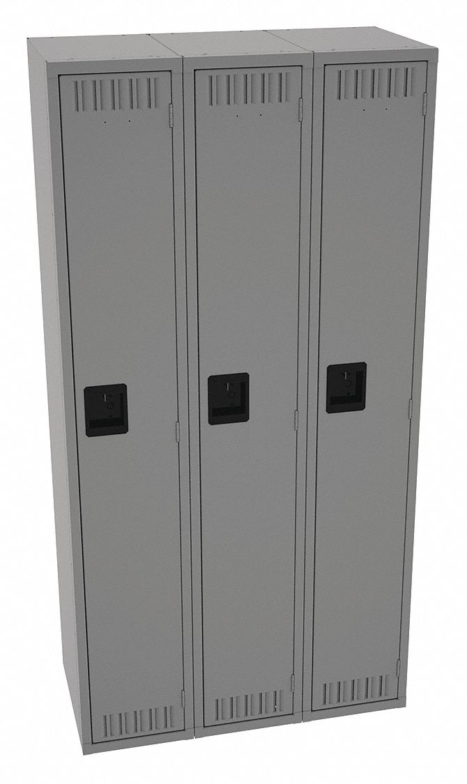 K4150 Lckr 1x3Lckr Md Gray 72 x36 x18 Assm