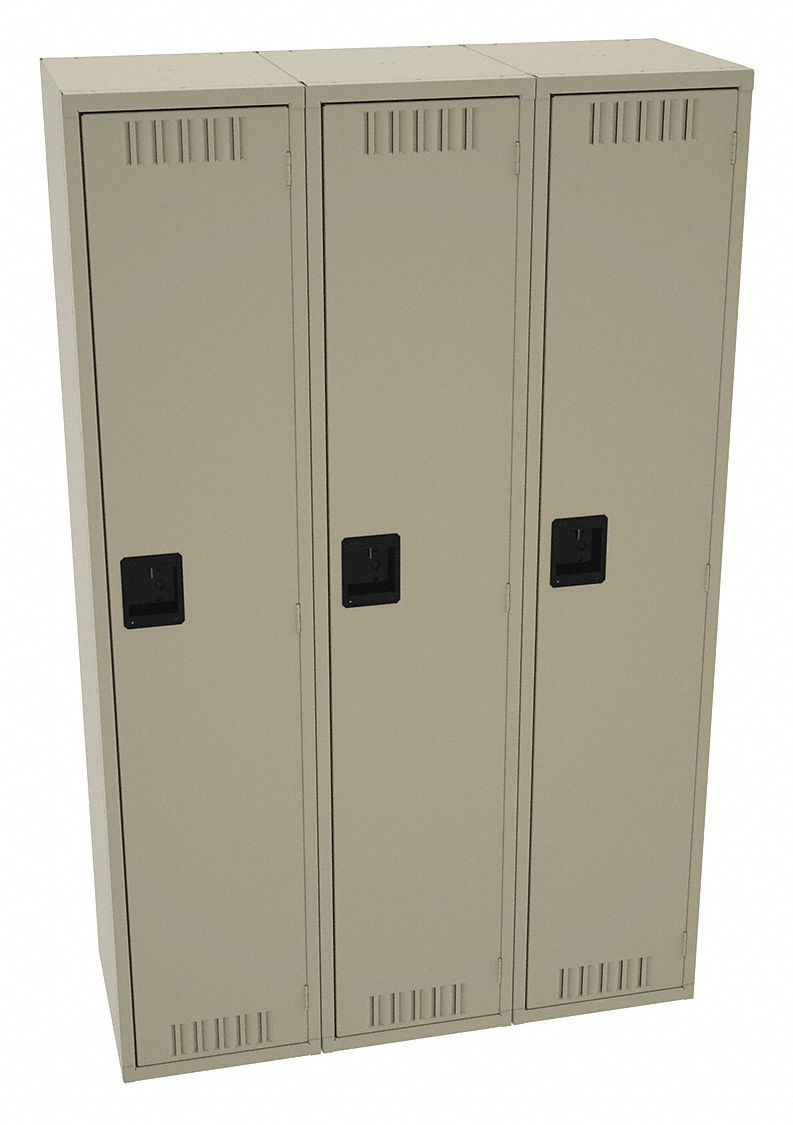 Wrdrb Lckr 1x3Lckr Sand 78 x36 x18 Assm