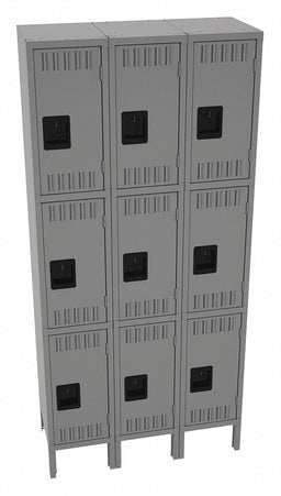 K4165 Lckr 3x3Lckr Md Gray 78 x36 x12 Assm