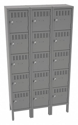 Bx Lckr 5x3Lckr Gray 66 x36 x12 Assm