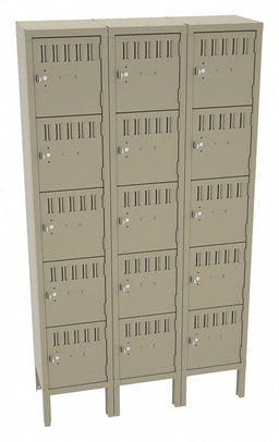 Bx Lckr 5x3Lckr Sand 66 x36 x12 Assm