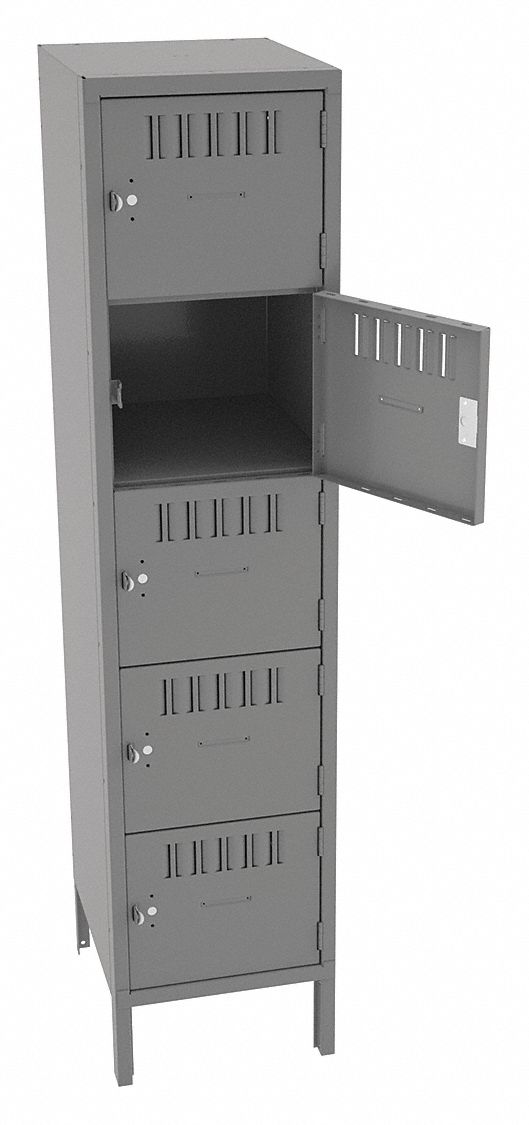 Bx Lckr 5x1Lckr Gray 66 x15 x18 Assm