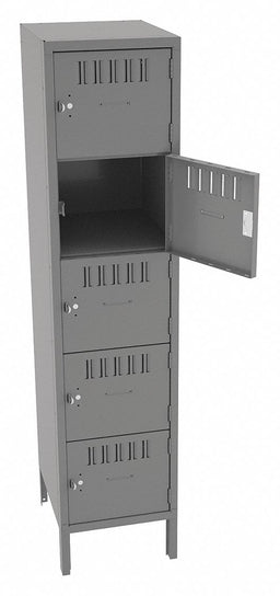 Bx Lckr 5x1Lckr Gray 66 x15 x18 Assm