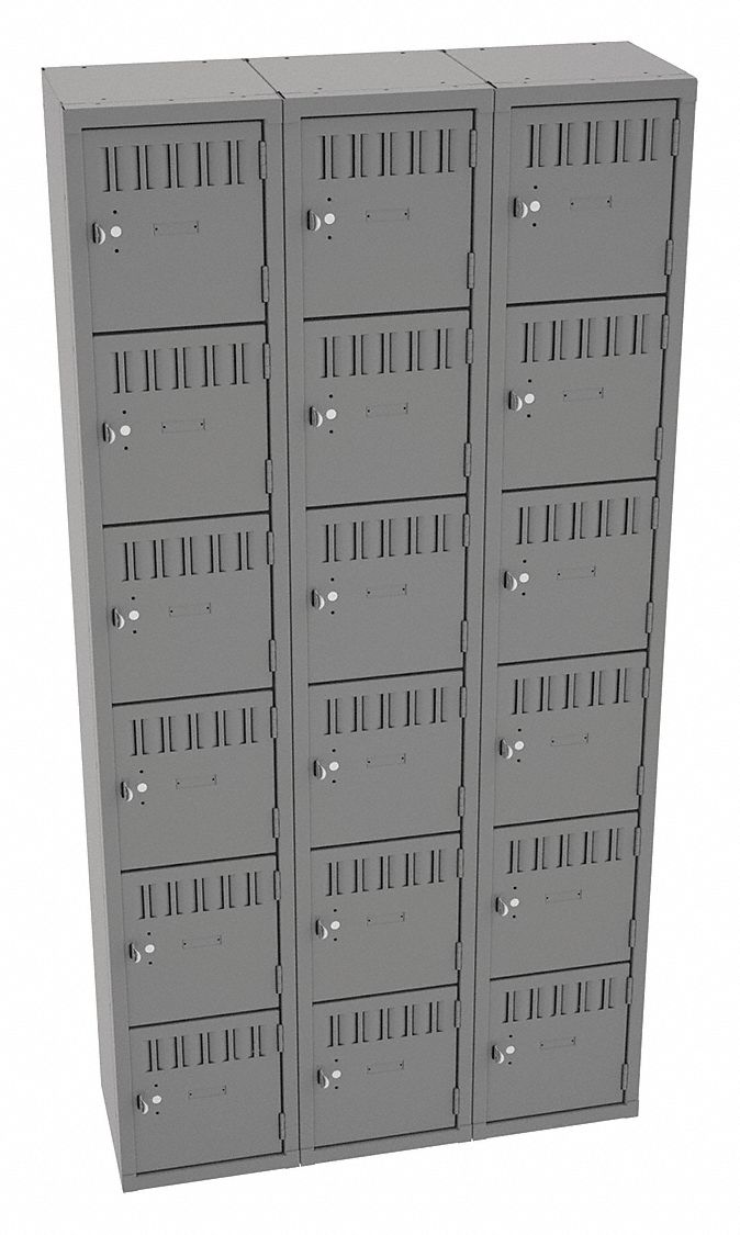 Bx Lckr 6x3Lckr Gray 72 x36 x12 Assm