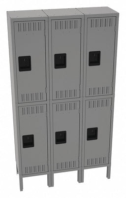 K4143 Lckr 2x3Lckr Md Gray 66 x36 x12 Assm