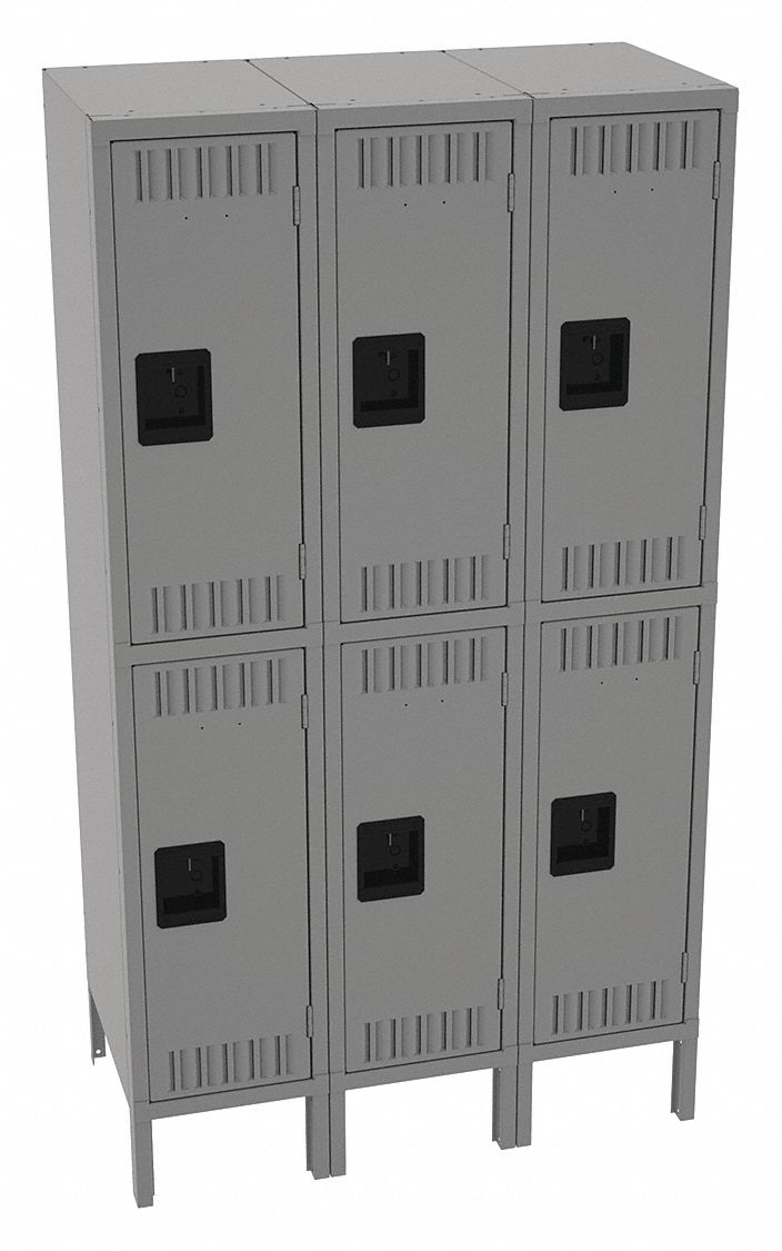 K4144 Lckr 2x3Lckr Md Gray 66 x36 x18 Assm