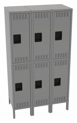 K4144 Lckr 2x3Lckr Md Gray 66 x36 x18 Assm