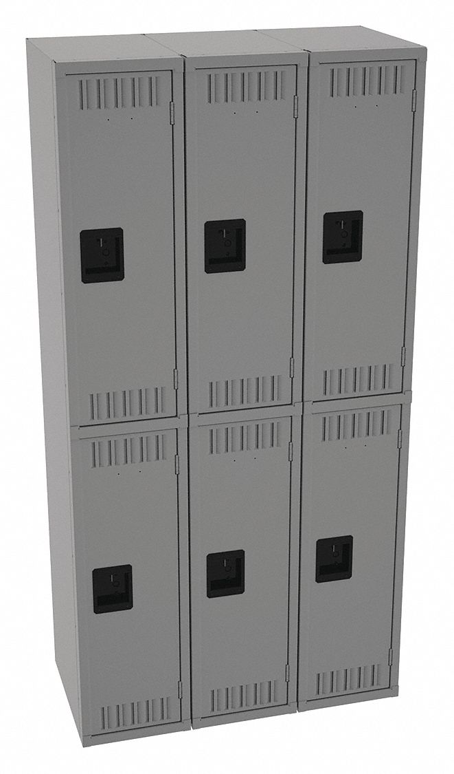 K4157 Lckr 2x3Lckr Md Gray 72 x36 x18 Assm