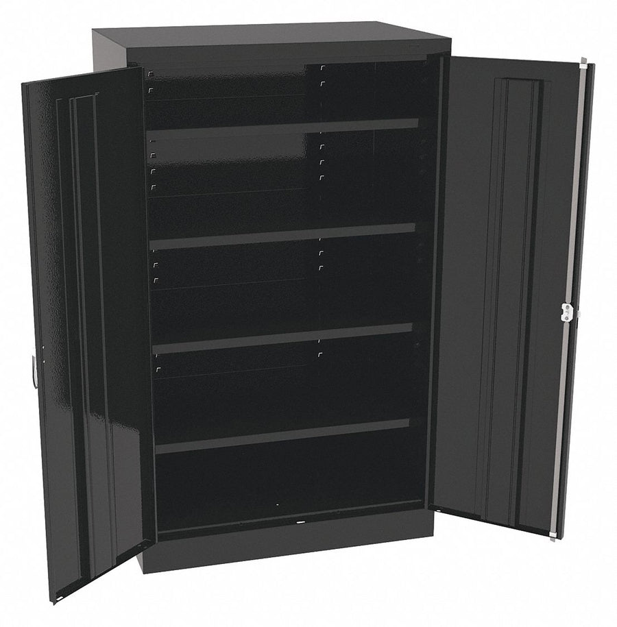 K3842 Storage Cabinet 60 x36 x24 Black 4Shlv