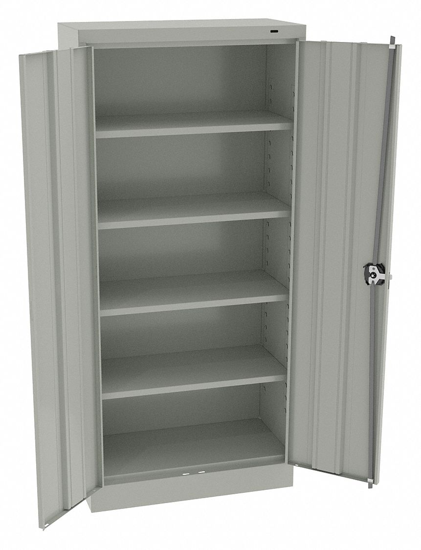 K3834 Storage Cabinet 66 x30 x15 LtGry 4Shlv