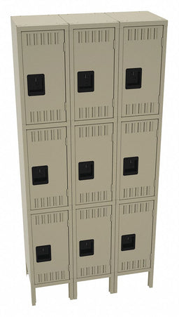 K4165 Wrdrb Lckr 3x3Lckr Sand 78 x36 x12 Assm