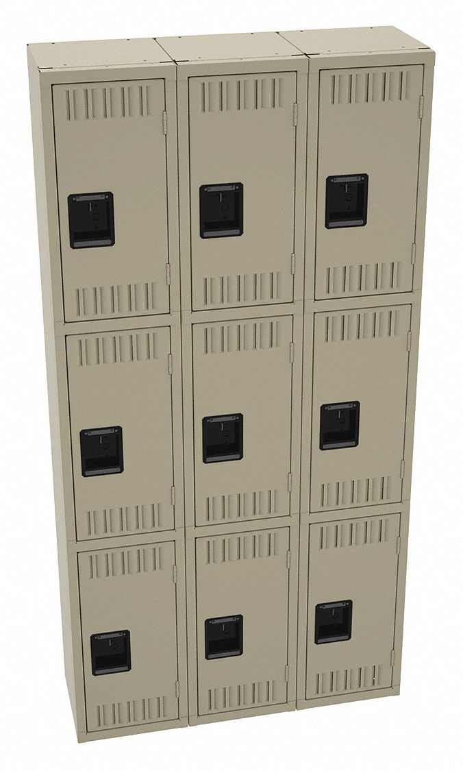 K4158 Wrdrb Lckr 3x3Lckr Sand 72 x36 x12 Assm