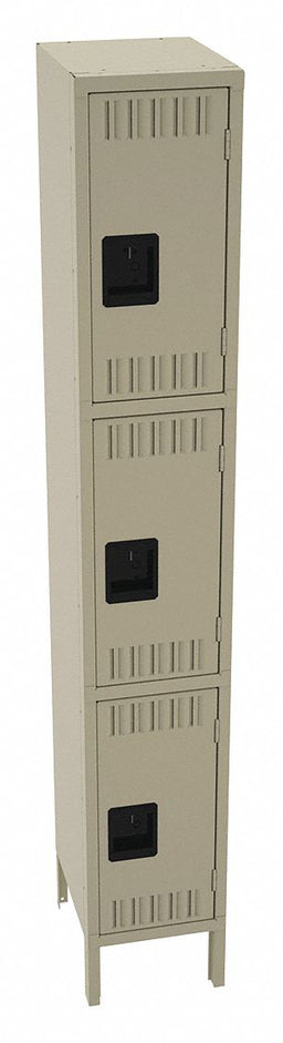 F2269 Wrdrb Lckr 3x1Lckr Sand 78 x12 x15 Assm